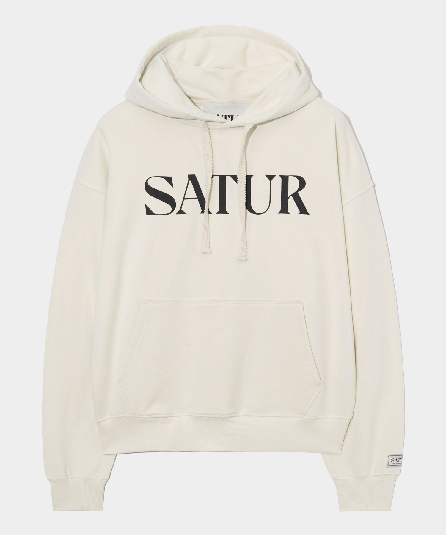 パーカー・フーディ SATUR Classic Logo Hooded Sweatshirt Resort Cream SA23FWUH02 MUSINSA | SATUR Classic Letter Logo Hooded Sweatshirt Resort