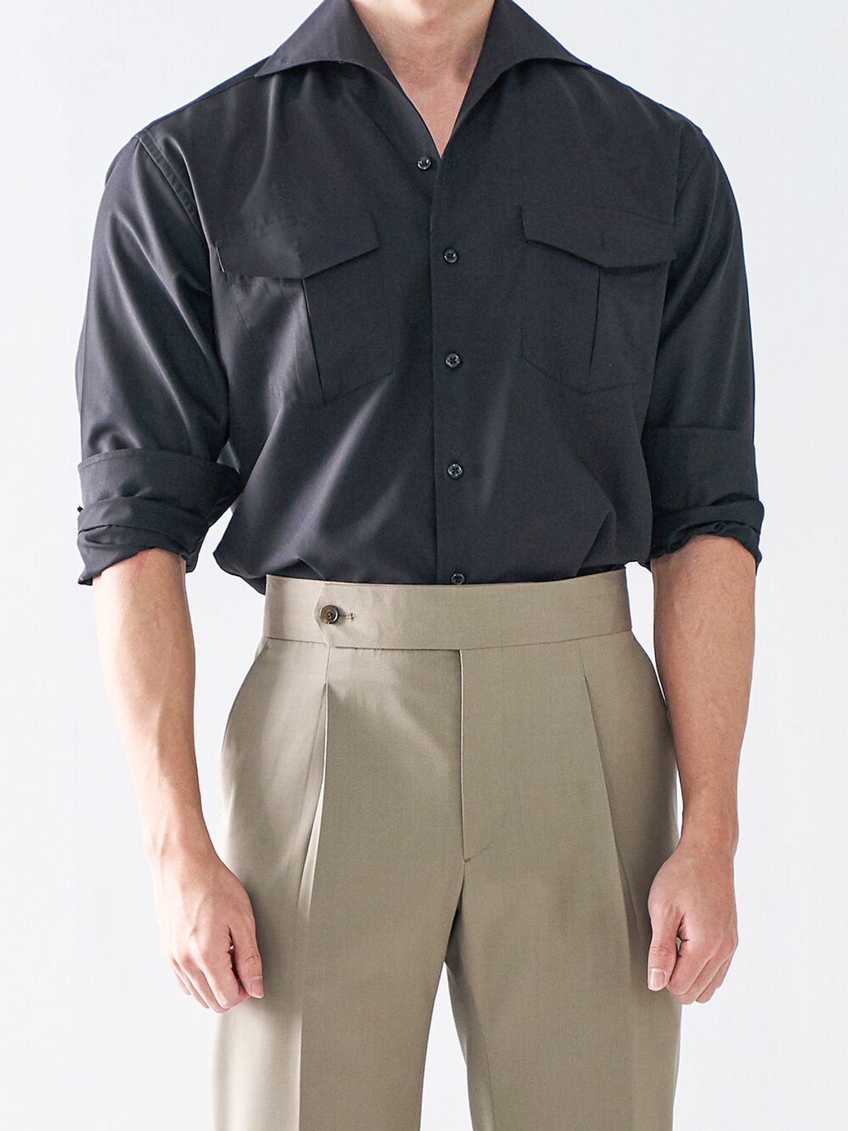 올클래식(ALLCLASSIC) Italian one-piece Shirts Black / ALCSH002