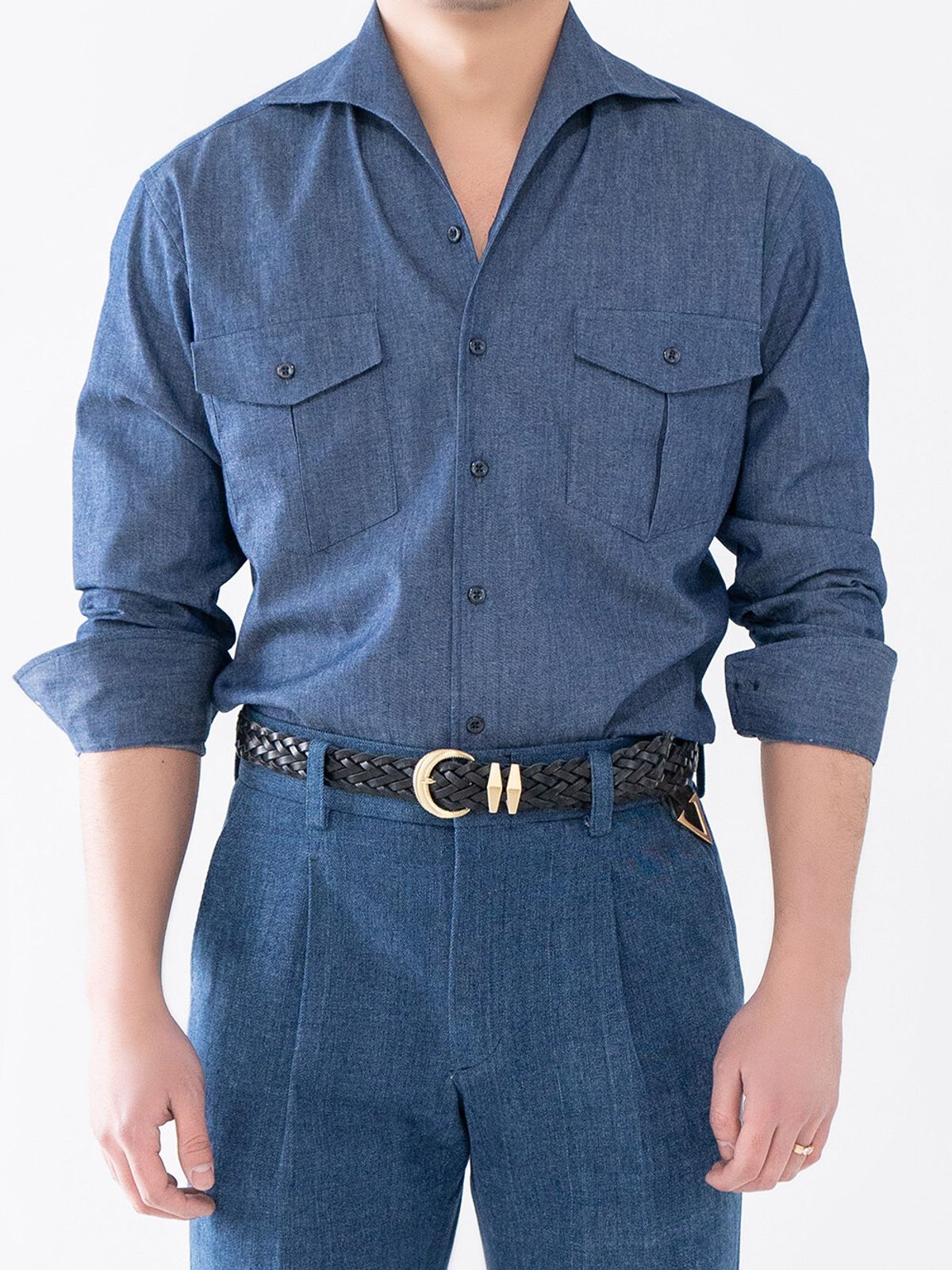 올클래식(ALLCLASSIC) Italian one-piece Shirts Deep Denim / ALCSH002