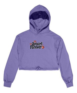 (W) LOVY CROP HOODIE - LILAC