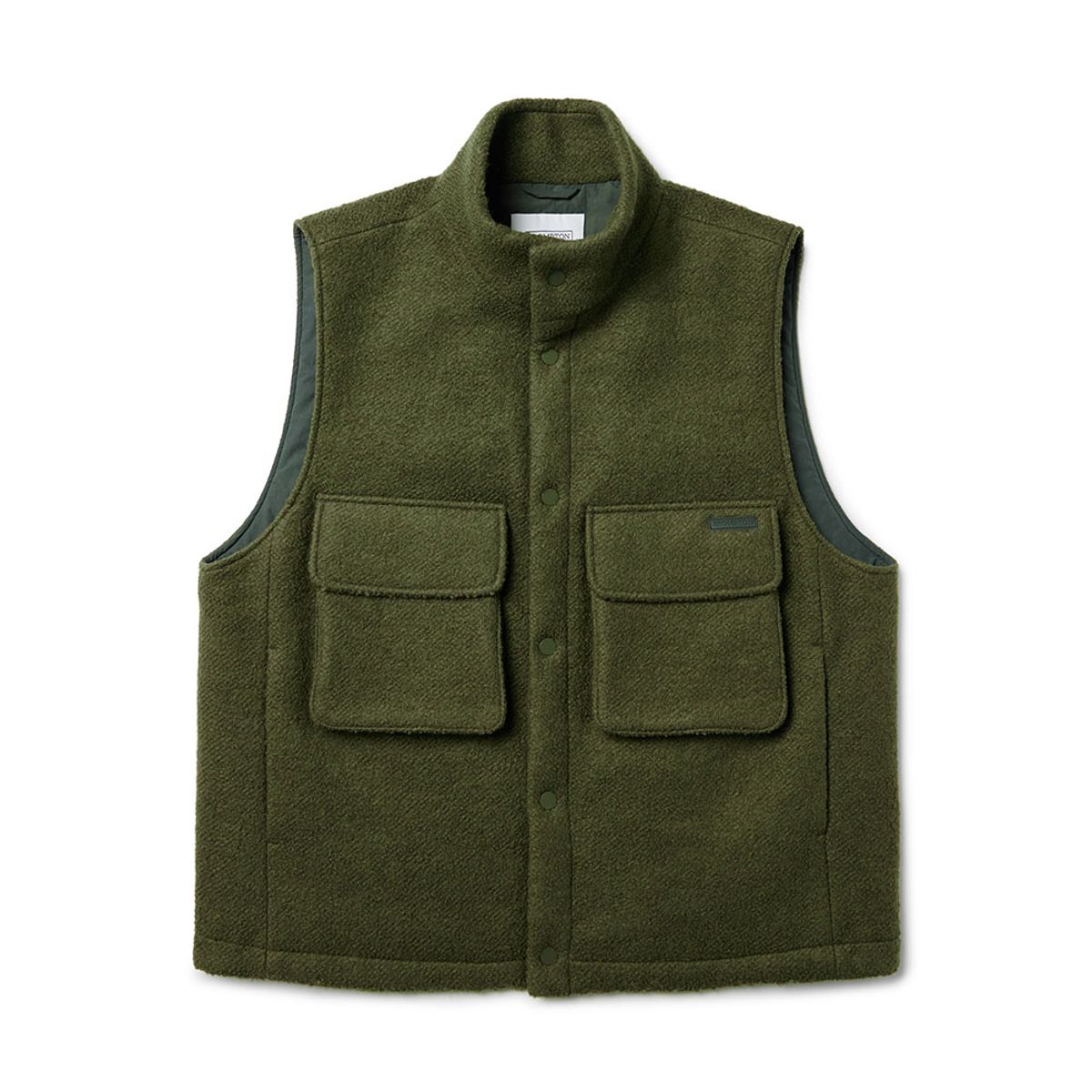브롬톤 런던(BROMPTON LONDON) HIGH NECK VEST - KHAKI (P233MPV220)