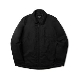 LIGHTWEIGHT 2WAYS ZIP SHIRT JACKET (ECOLOFT) - BLACK (P233MPD111)