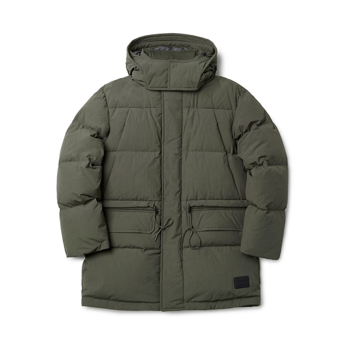 브롬톤 런던(BROMPTON LONDON) GOOSE DOWN DETACHABLE HOOD PUFFER JACKET - KHAKI (P234MDW222)
