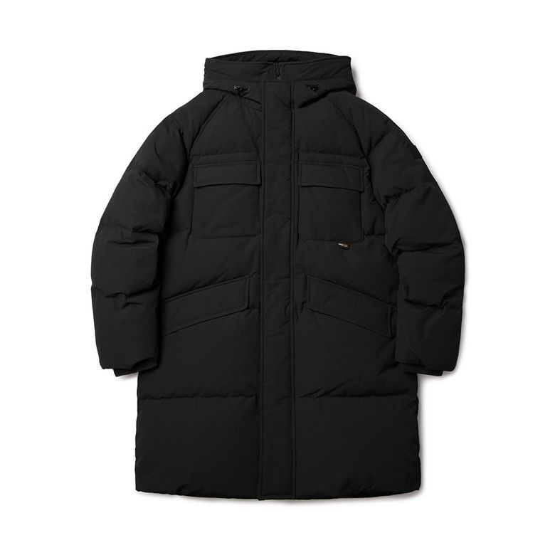 RAGLAN HOOD GOOSE LONG DOWN - BLACK (P234UDW230)