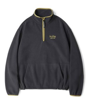 클래식 로고 플리스 하프집업 크루넥 GREY