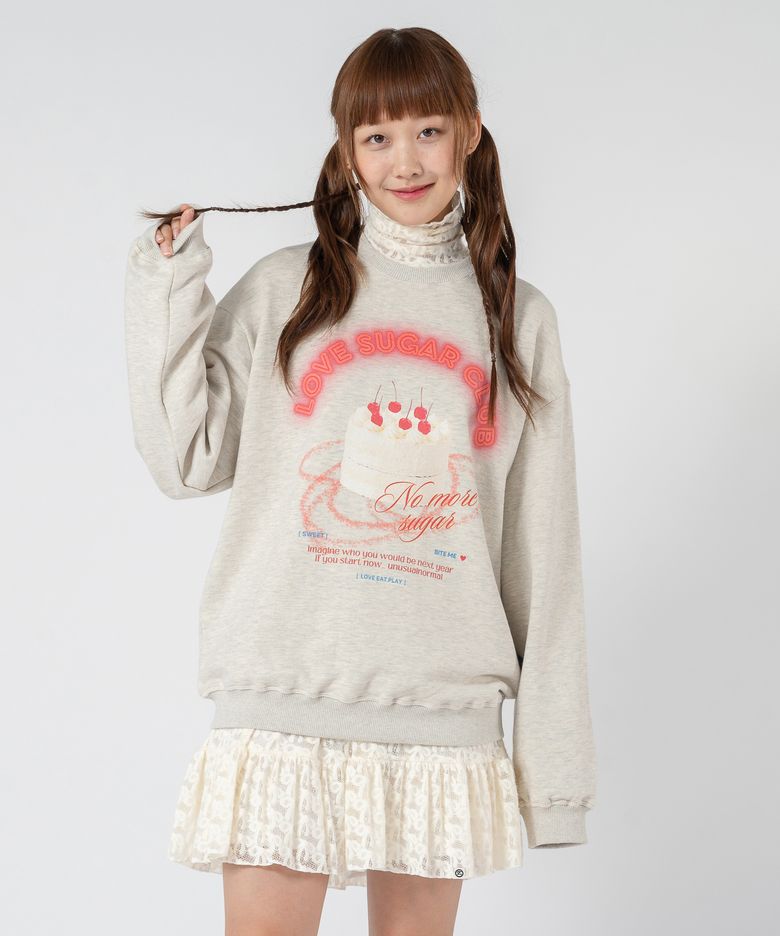 SUGAR CAKE SWEAT SHIRT _ OATMEAL