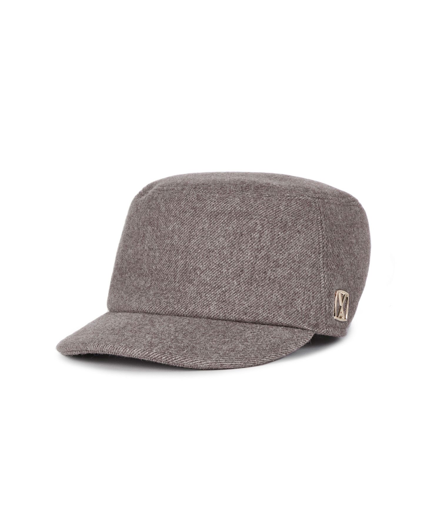◆VARZAR◆ VA Square Studded Wool Bellboy Cap Black VA Square Stud Wool Bellboy Cap / Black - VARZAR | 60