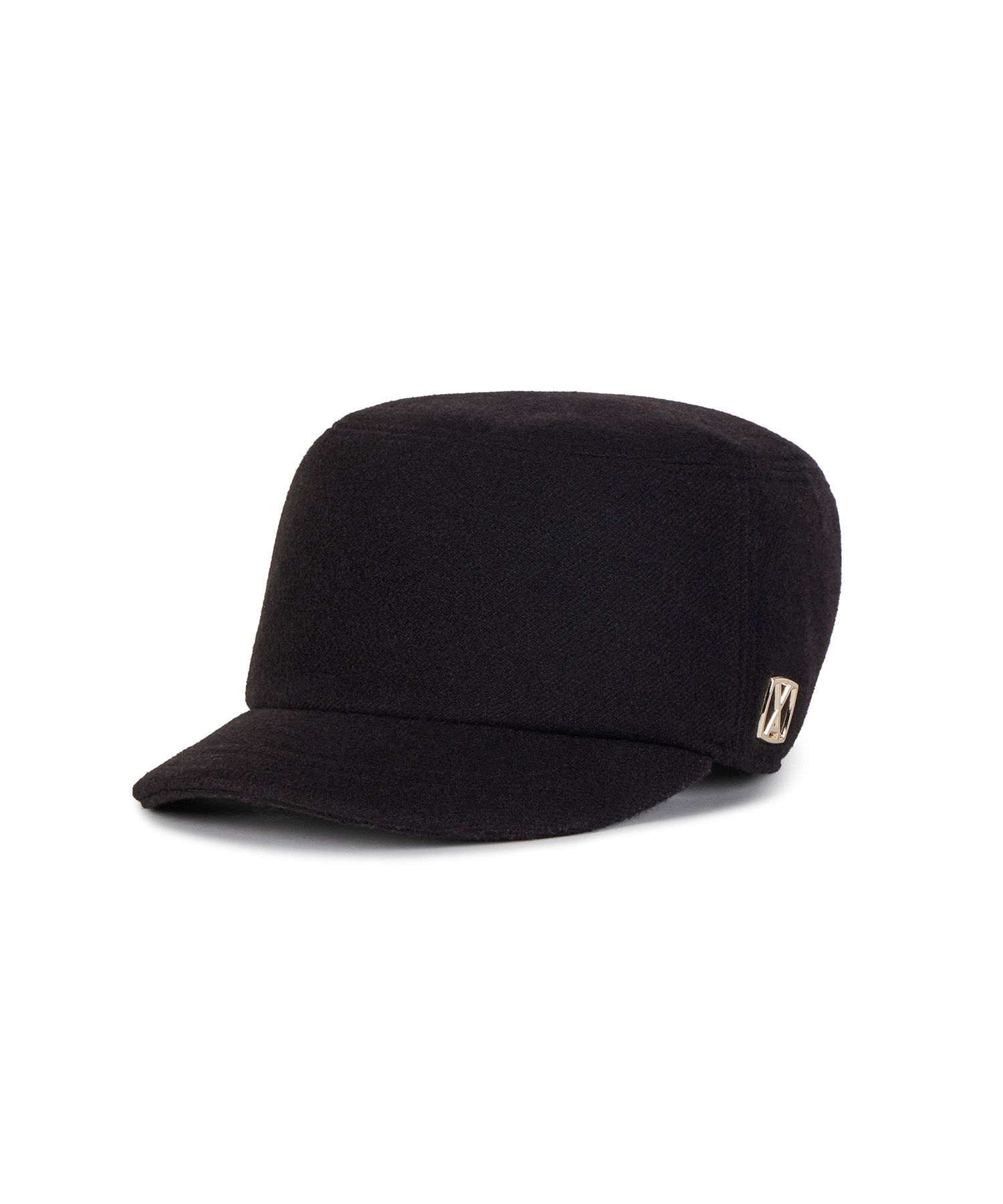 ★VARZAR★ VA Square Studded Wool Bellboy Cap Black VA Square Stud Wool Bellboy Cap / Black - VARZAR | 60
