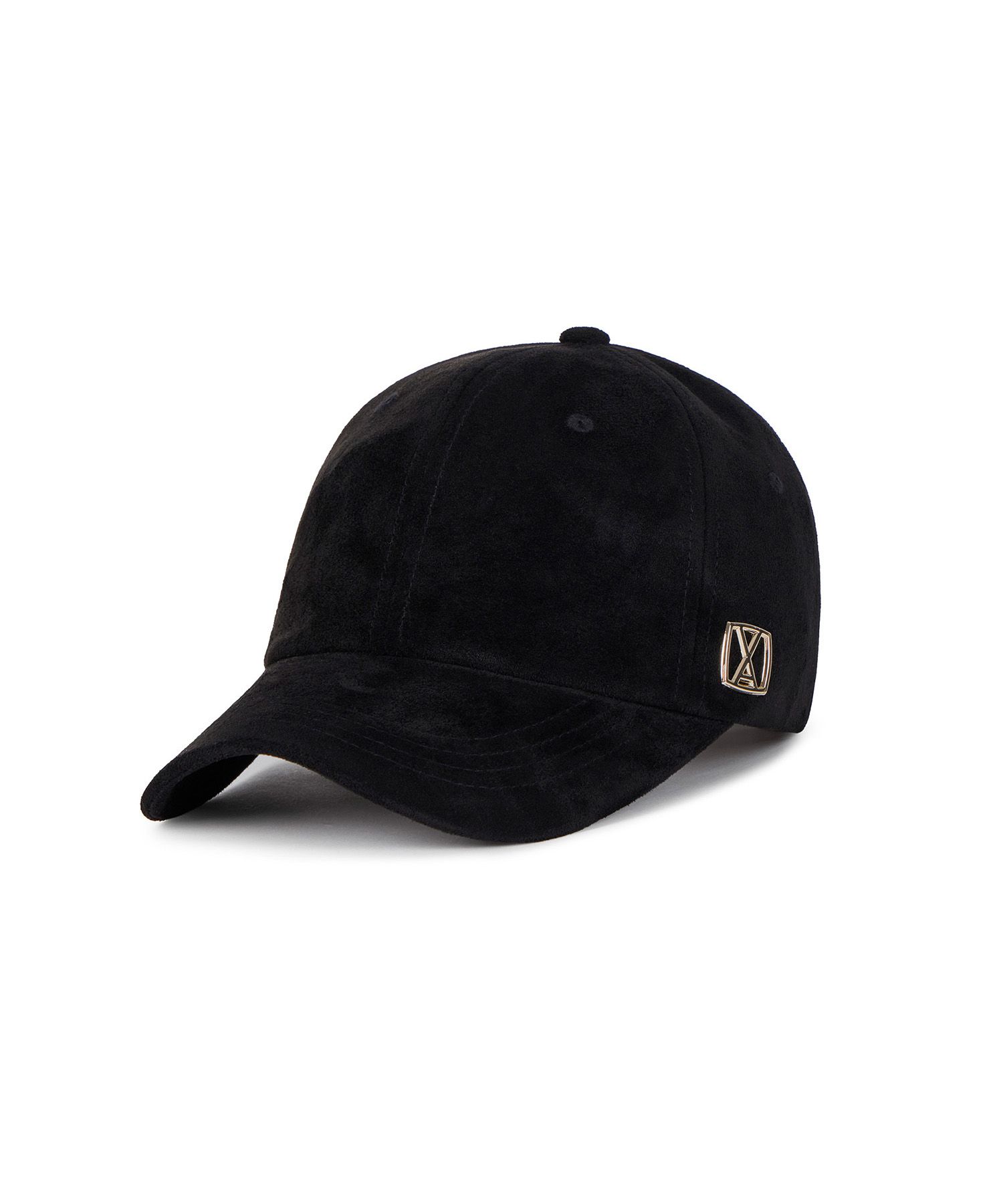 MUSINSA | VARZAR VA square suede ball cap black