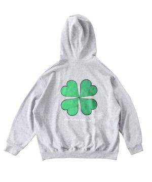 네잎클로버 오버핏 후드_GRAY