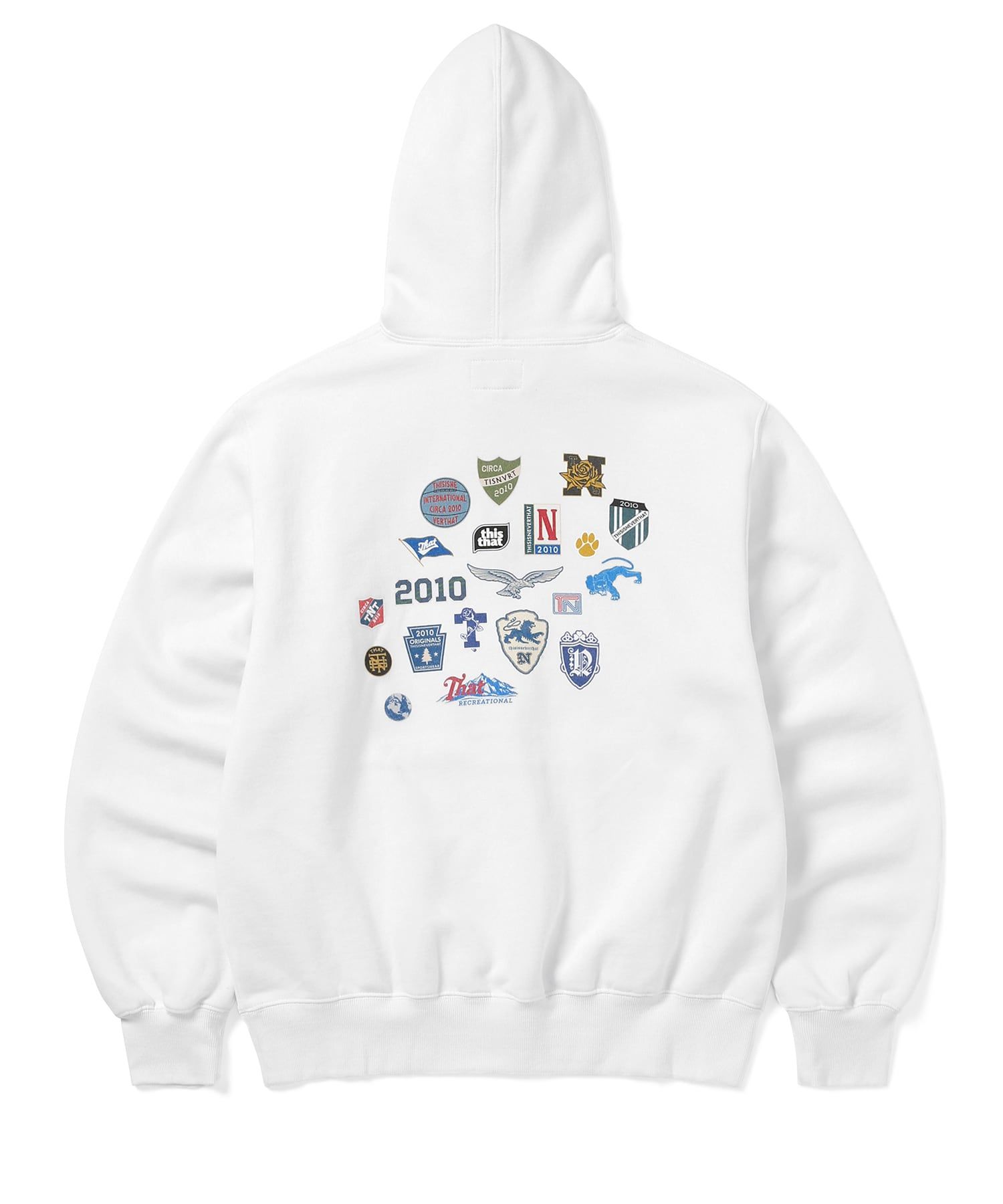 MUSINSA | thisisneverthat® Pins Hoodie White