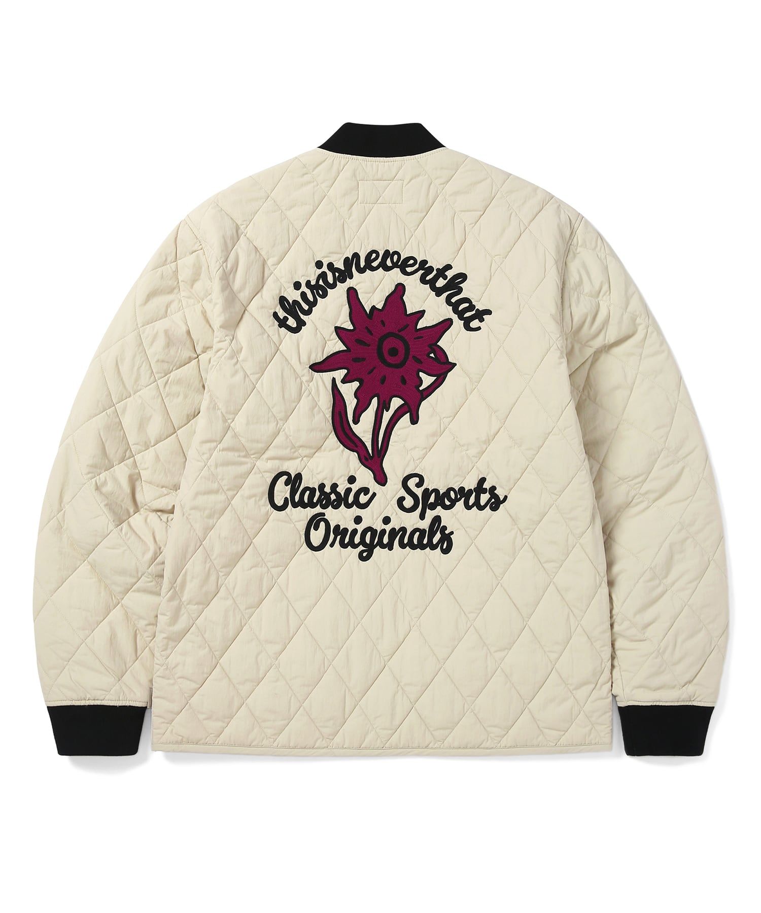 MUSINSA公式 | thisisneverthat Edelweiss Quilted Jacket Stone