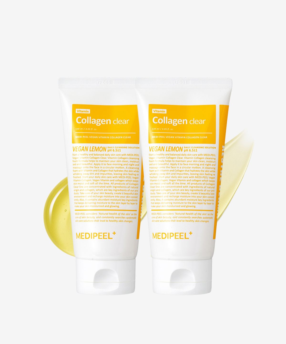 메디필(MEDIPEEL) 비건 비타민 콜라겐 클리어 젤 클렌저 120ml X2개