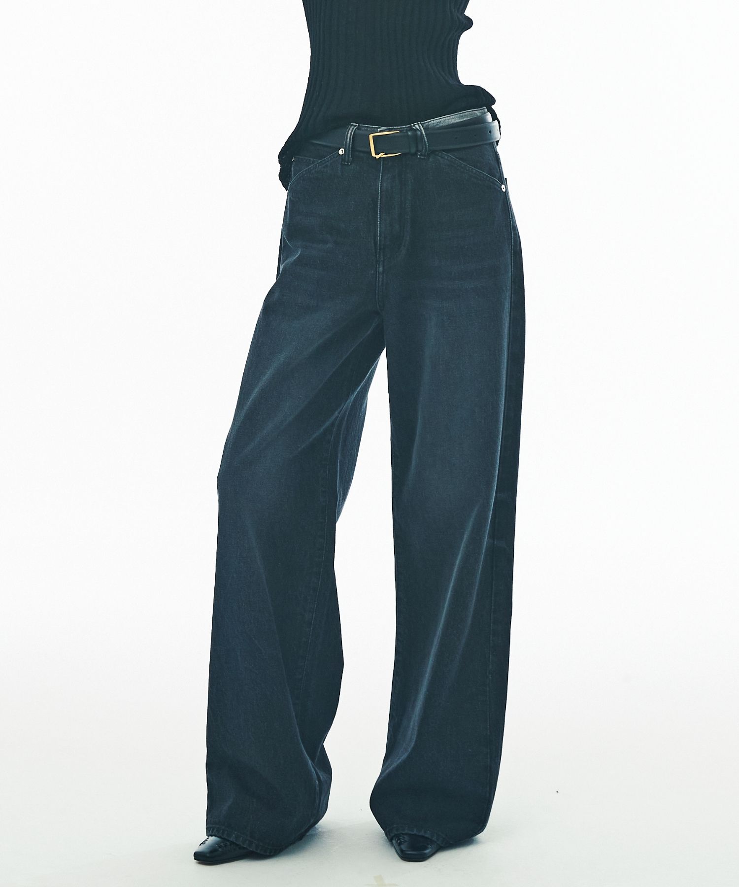★SATUR★ Rain Wide Straight Denim Pants Union Washed Blue MUSINSA | SATUR Rain Wide Straight Denim Pants Light Washed Blue