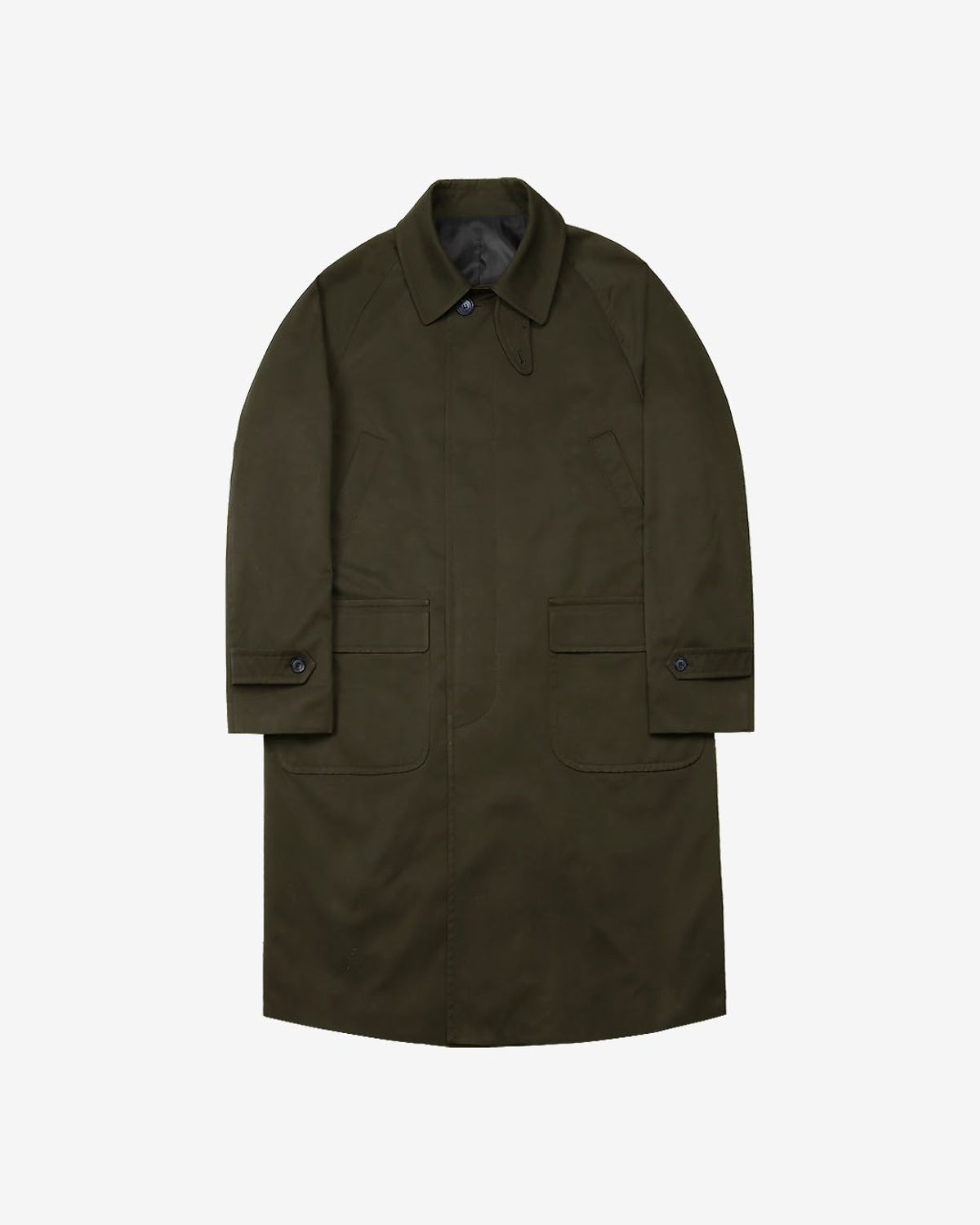 솔티(SORTIE) Bonheur Cotton Balmacaan Coat (Khaki)
