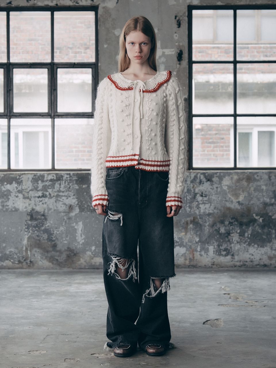 ◆as if calie◆ DESTROYED WASHING DENIM PANTS BLACK CA23CPT0 MUSINSA | ASIF CALIE DESTROYED WASHING DENIM PANTS BLACK