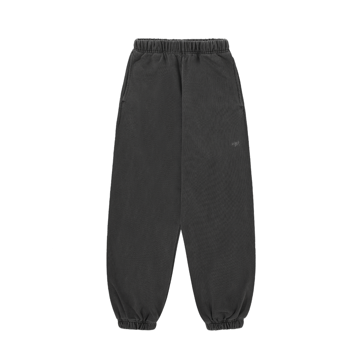 이피티(EPT) EMBROIDERED PIGMENT SWEAT PANT (CHARCOAL)