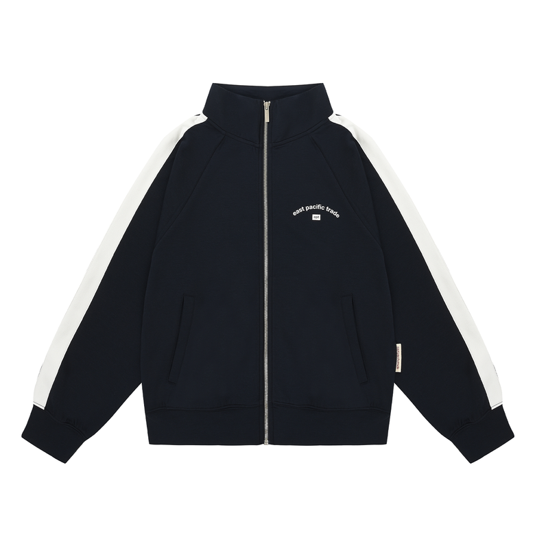 ARCH LOGO JERSEY ZIPUP (NAVY)