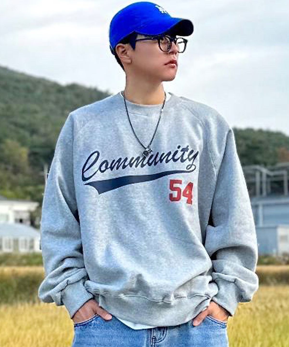 더마일(THEMILE) COMMUNITY 54  SWEAT MTM  [GREY]
