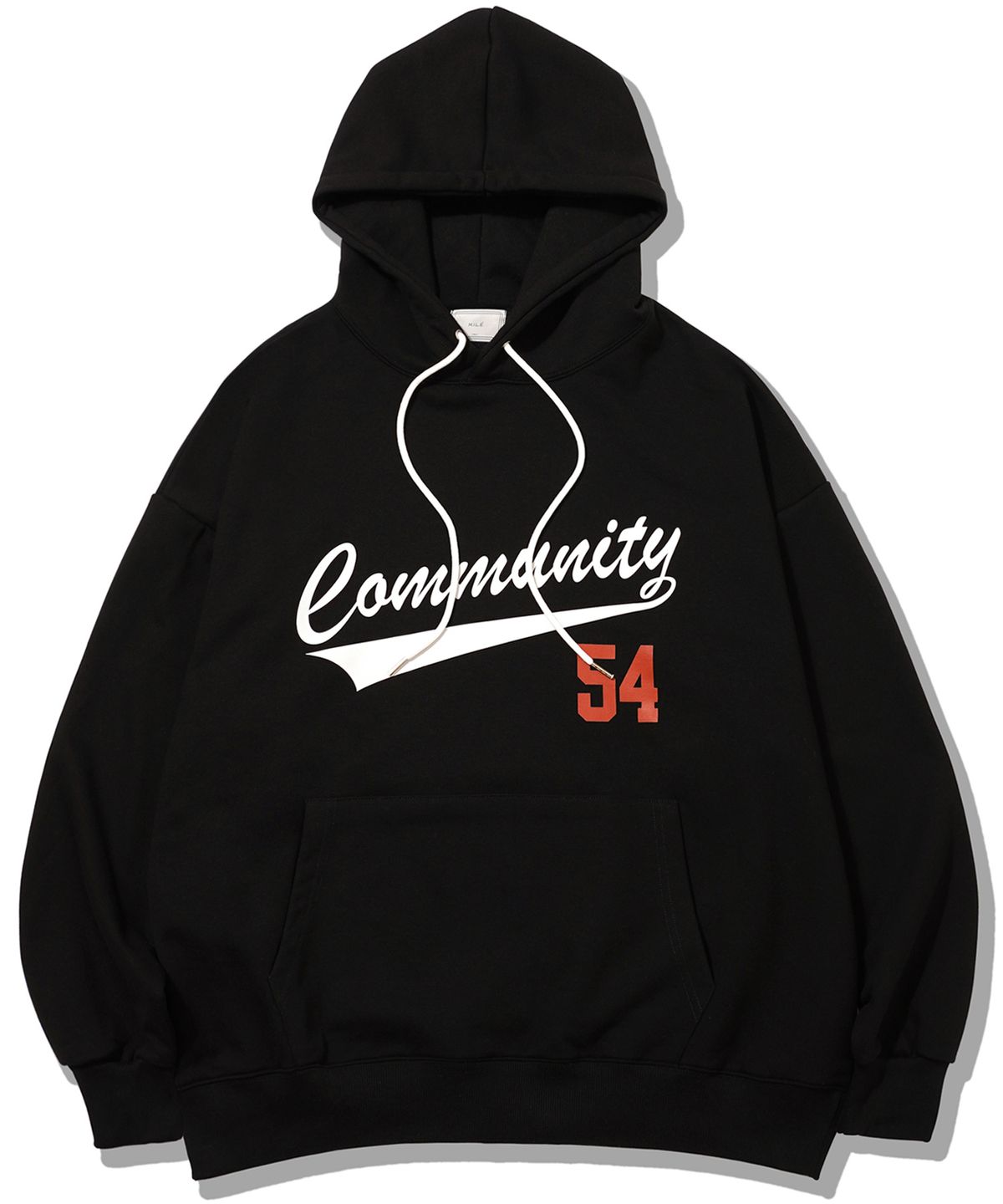더마일(THEMILE) COMMUNITY 54 SWEAT HOODIE[BLACK]