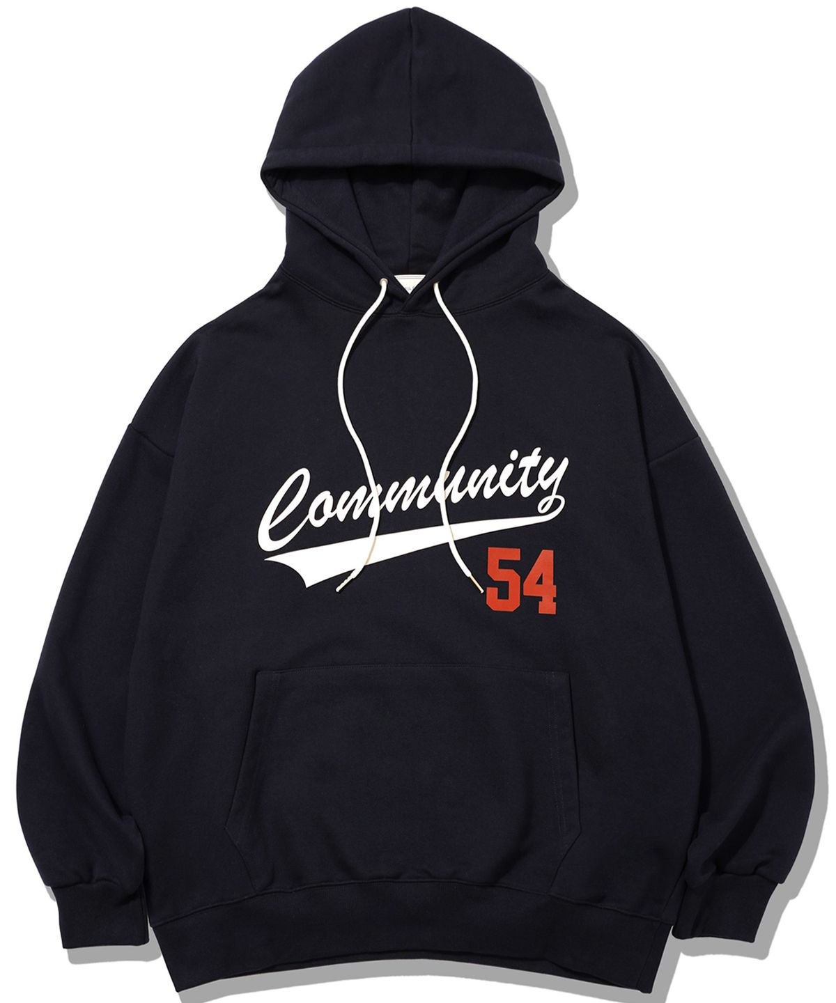 더마일(THEMILE) COMMUNITY 54 SWEAT HOODIE[NAVY]