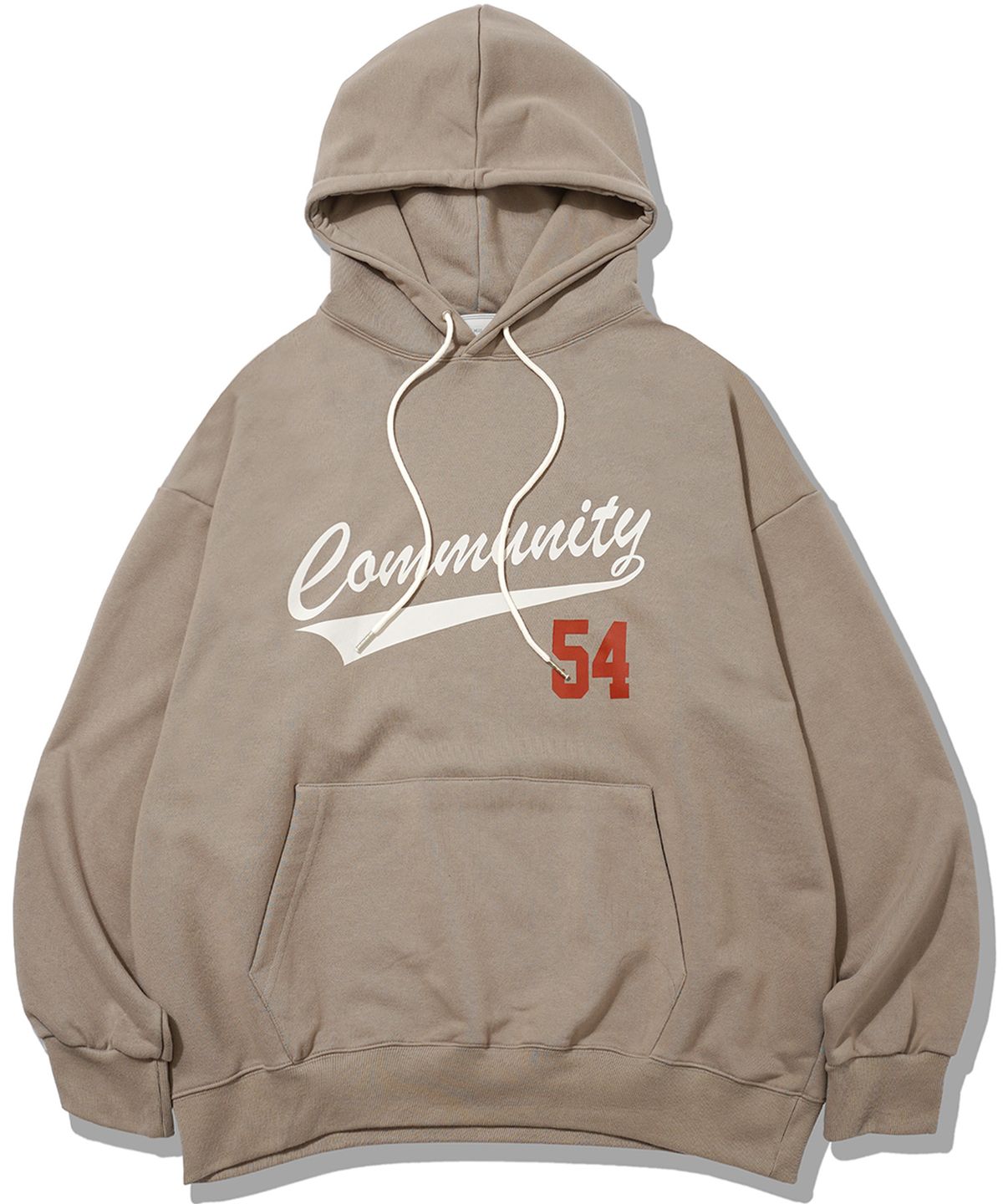 더마일(THEMILE) COMMUNITY 54 SWEAT HOODIE[BROWN]