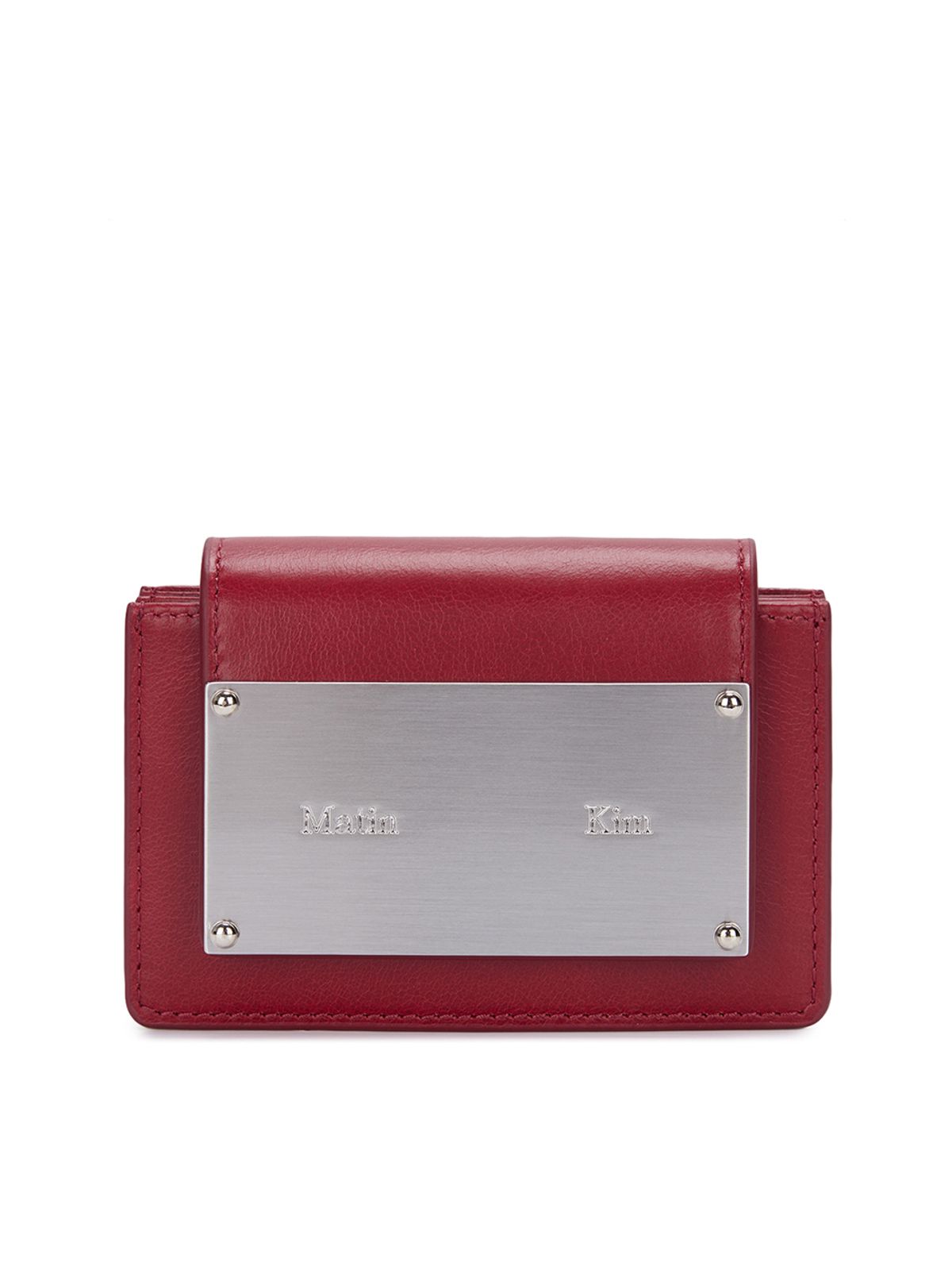 마뗑킴(MATIN KIM) VINTAGE ACCORDION WALLET IN RED