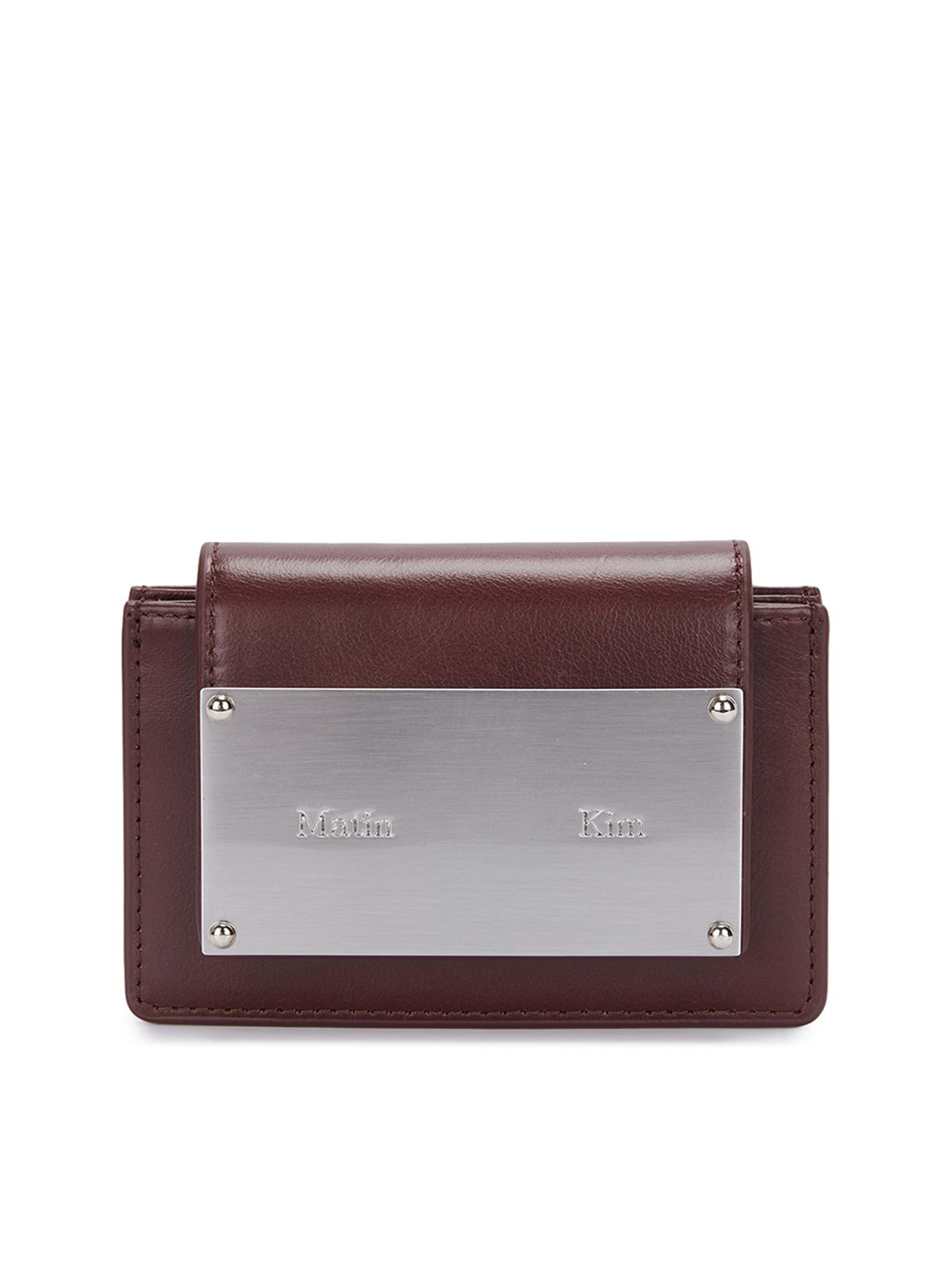 마뗑킴(MATIN KIM) VINTAGE ACCORDION WALLET IN BROWN