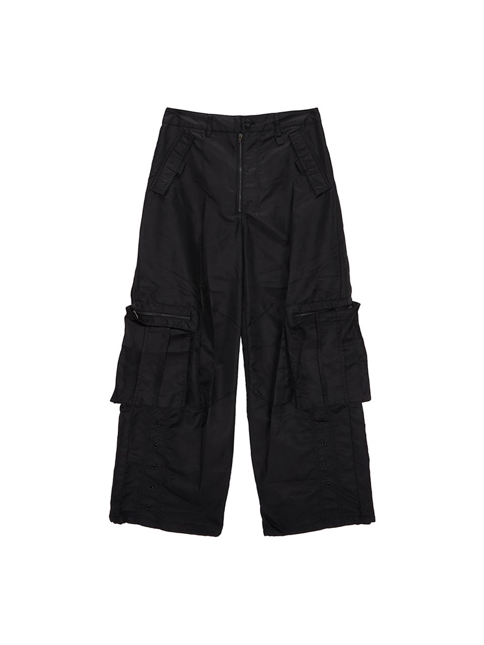 MUSINSA | MATIN KIM NYLON CARGO WORK PANTS IN BLACK