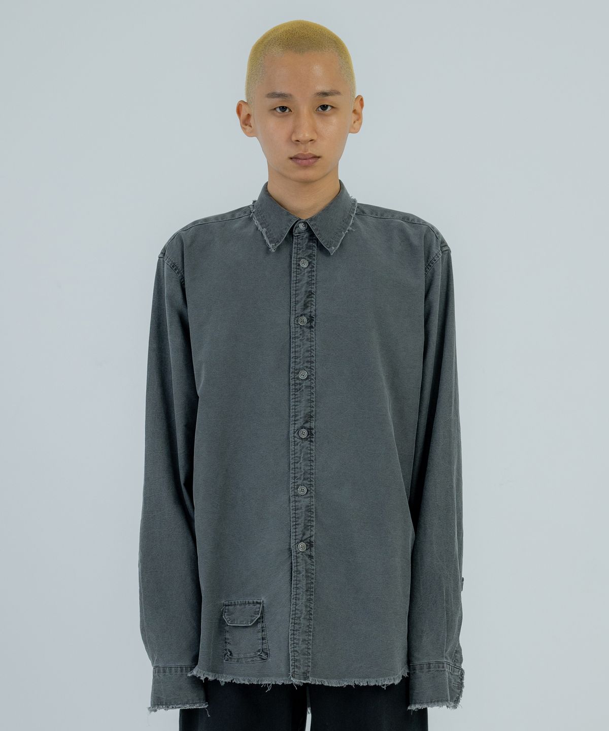 혀프 바이 혀프(HYUP BY HYUF) Cutting shirt_ Charcoal