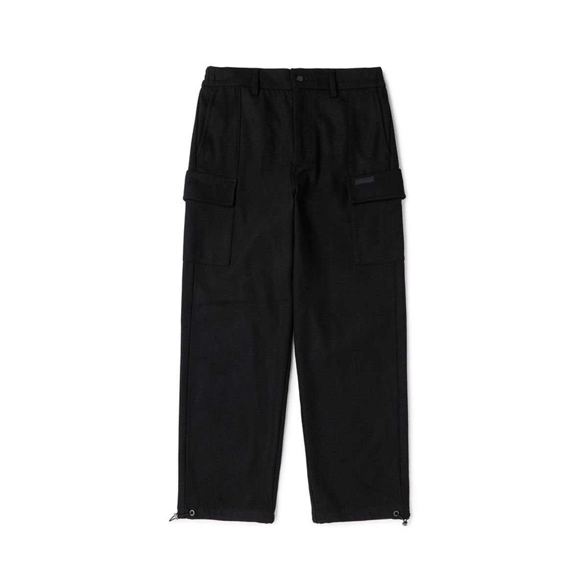 브롬톤 런던(BROMPTON LONDON) WOOL POCKET BANDED JOGGER TROUSERS - BLACK (P234MPT228)