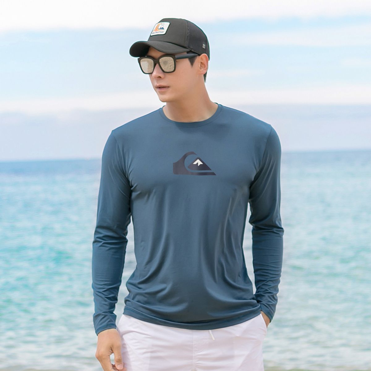 퀵실버(QUIKSILVER) 남성 루즈핏 래쉬가드 QS983BMT