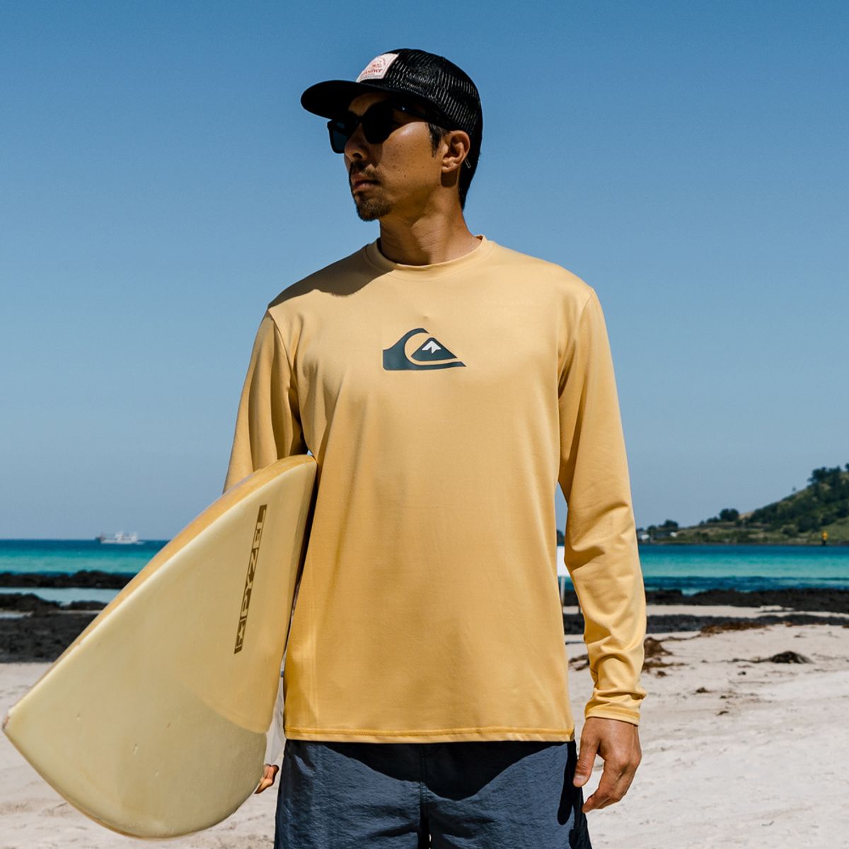 퀵실버(QUIKSILVER) 남성 루즈핏 래쉬가드 QS983YMT