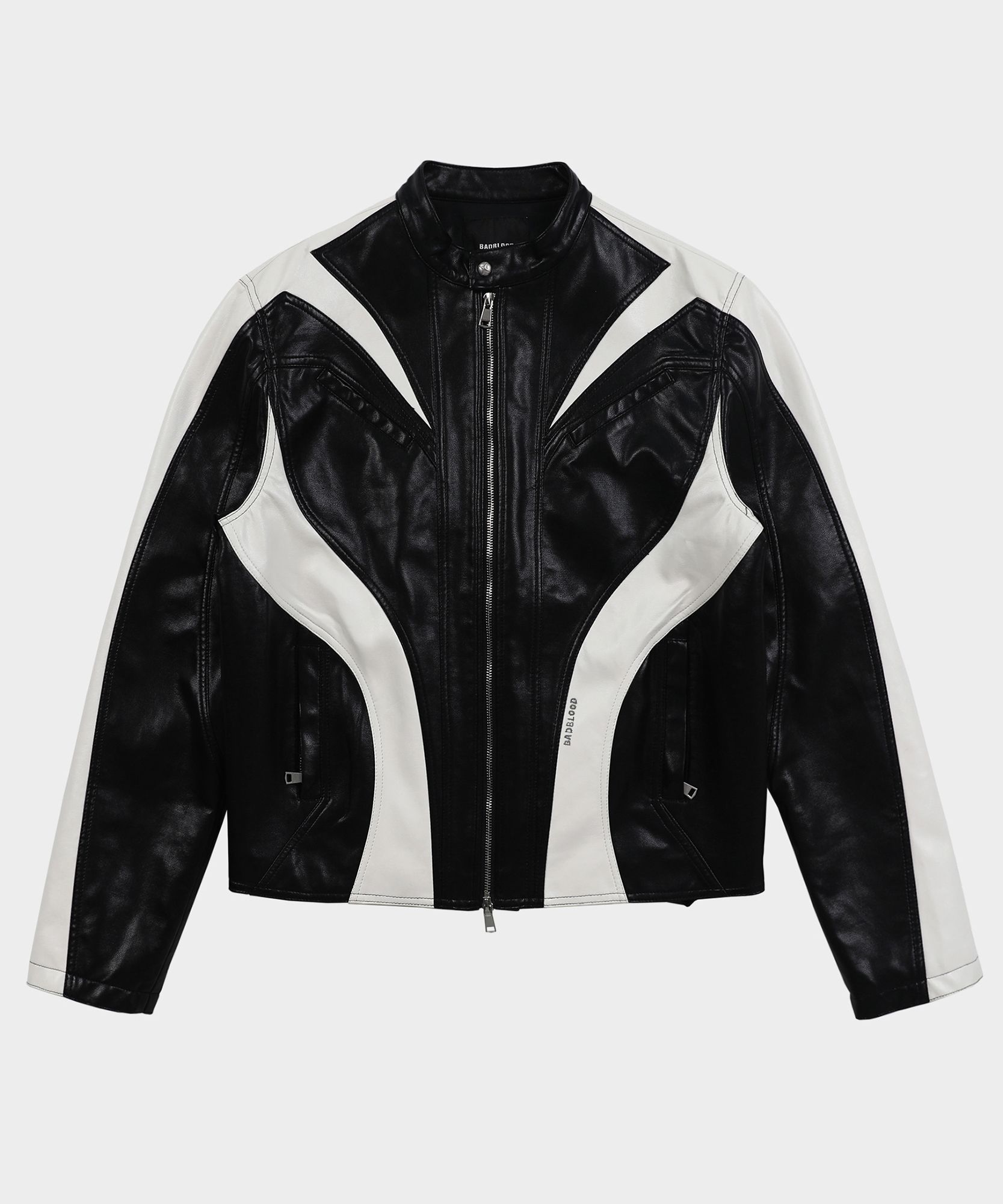 ★BADBLOOD★ Duncan Leather Racer Jacket Black w-jkt23-036 MUSINSA | BADBLOOD Duncan Leather Racer Jacket - Black