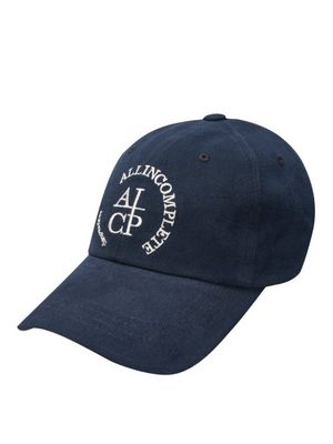 라운드 로고 볼캡 (블랙)