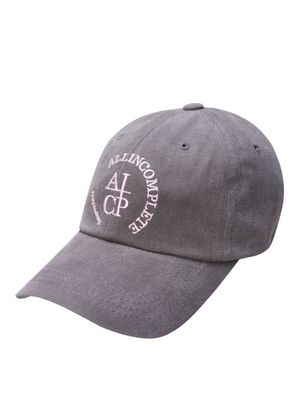 라운드 로고 볼캡 (차콜)