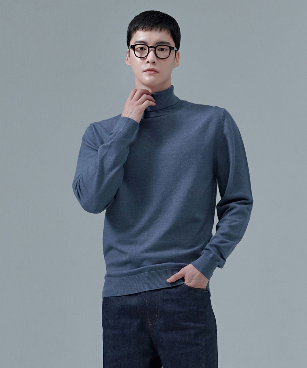 체이스컬트(CHASECULT) 남성 에센셜 터틀넥 스웨터-CFZK5202D0N