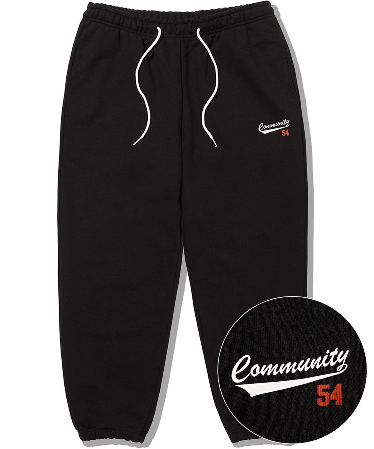더마일(THEMILE) COMMUNITY 54 SWEAT PANTS[BLACK]