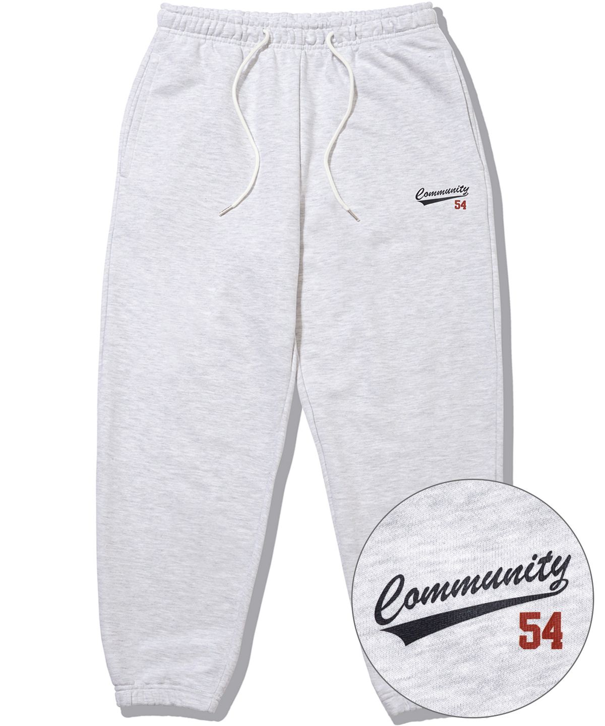더마일(THEMILE) COMMUNITY 54 SWEAT PANTS[OATMEAL]
