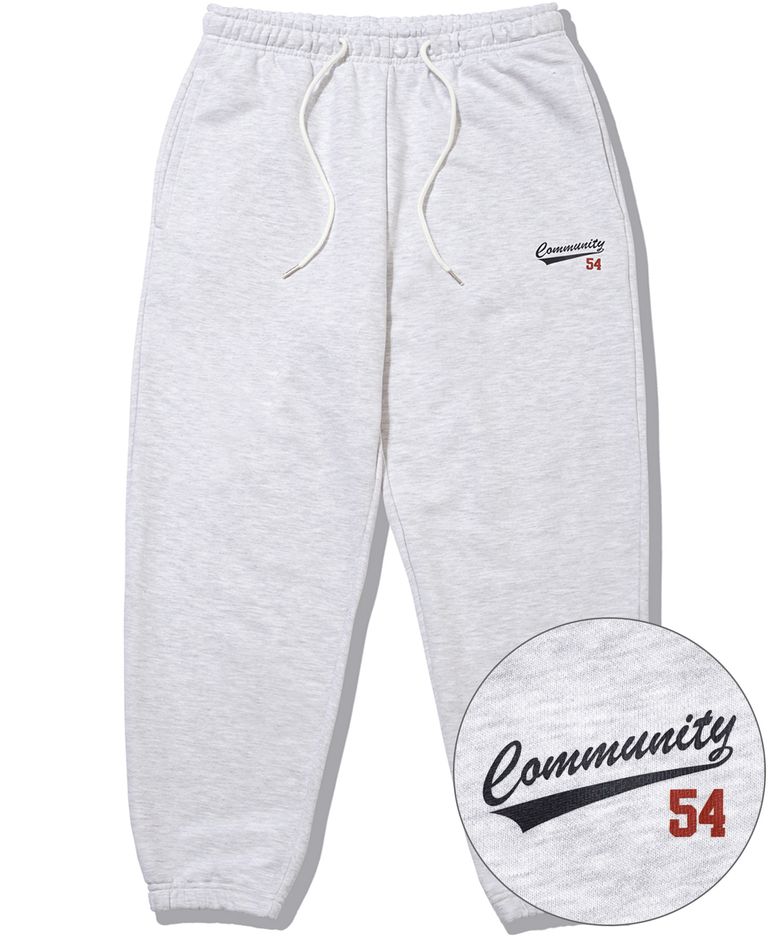 COMMUNITY 54 SWEAT PANTS[OATMEAL]