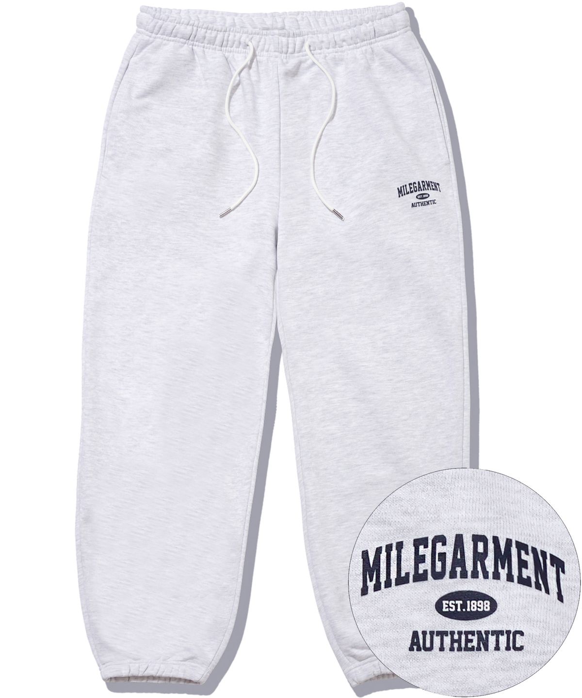 더마일(THEMILE) MILE GARMENTS MIX SWEAT PANTS [OATMEAL]