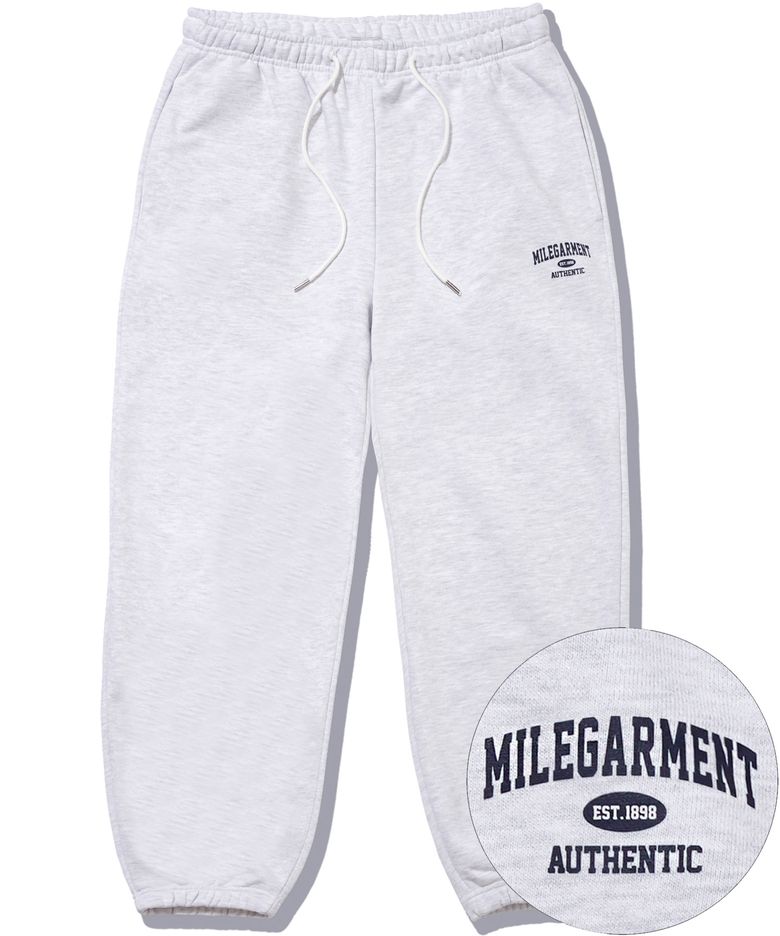 MILE GARMENTS MIX SWEAT PANTS [OATMEAL]