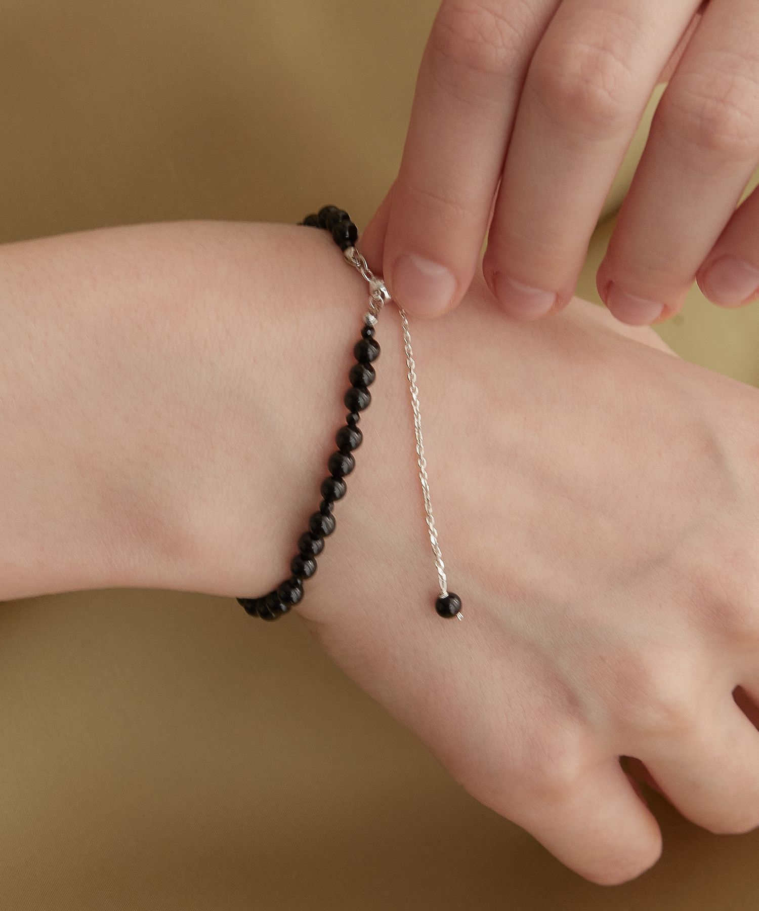 TATIANA☆[Silver925] Bezel Dot Chain Bracelet MUSINSA | TATIANA (Silver 925) Dot Ball Gemstone Bracelet BR1791