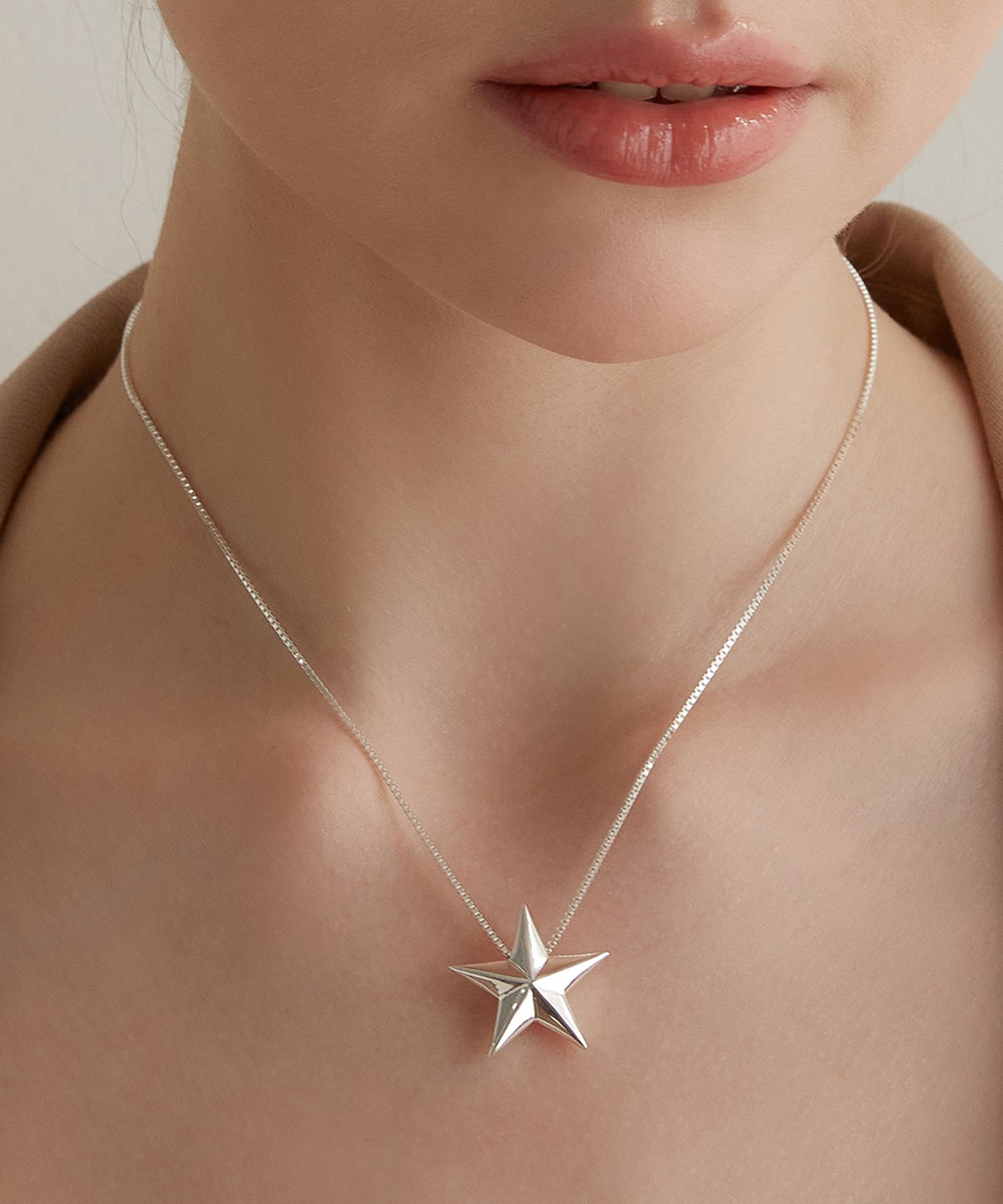 MUSINSA | TATIANA (Silver 925) Big Stella Necklace NZ2141