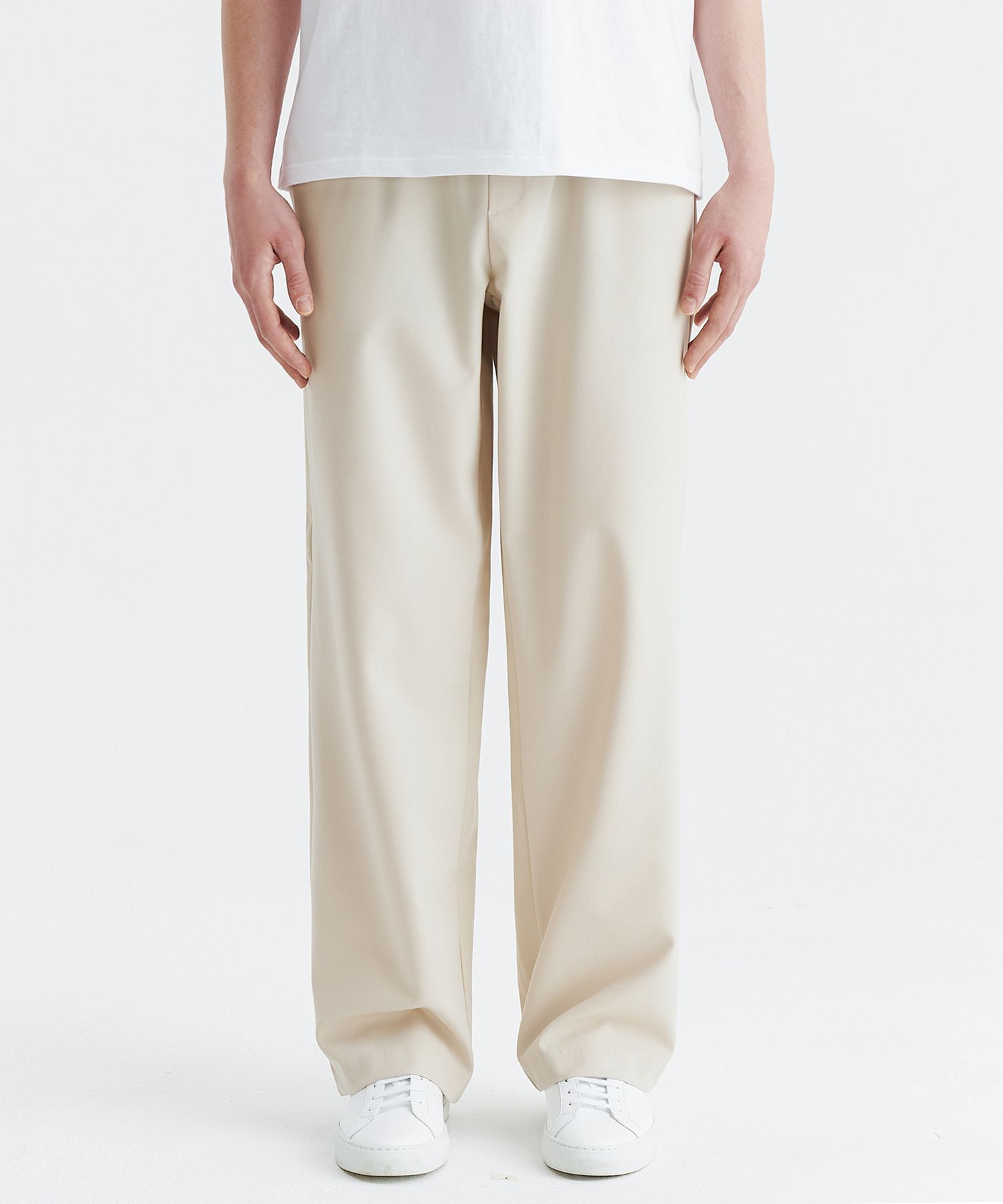【WHOLOVESART】送料・関税込★Unisex Semi Wide Banding Slacks MUSINSA | WHOLOVESART Unisex semi-wide banding slacks - gray
