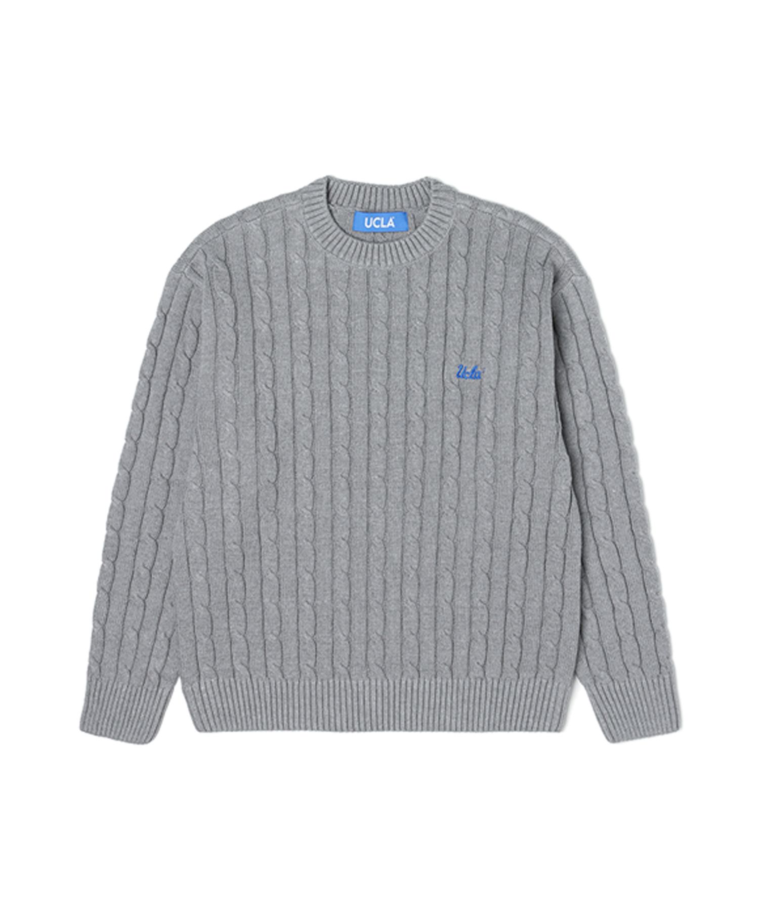 nknit ♡cable 2way KNIT グレー NKNIT / ンニット | 2024AW | bubble cable hand KNIT ケーブル