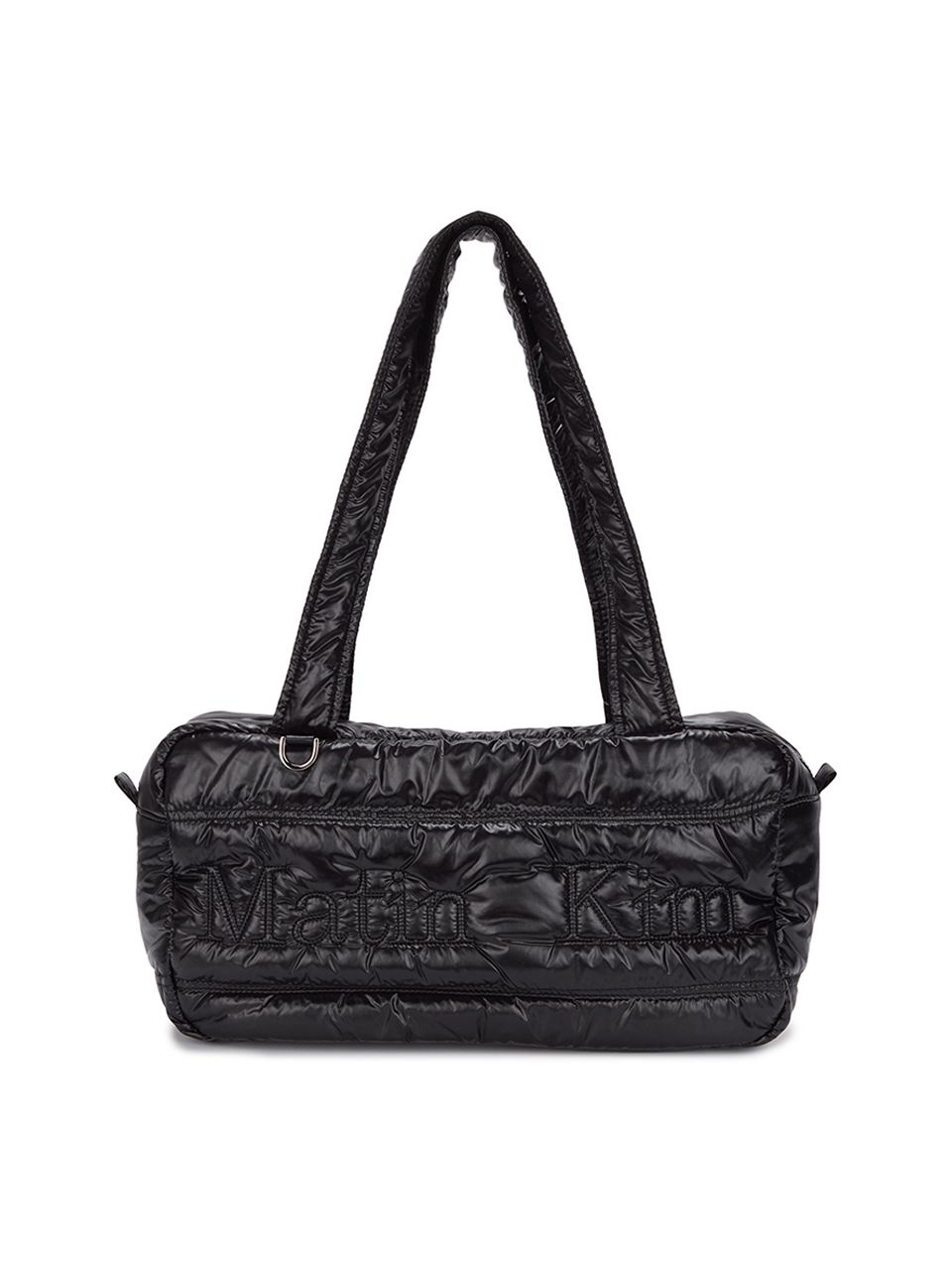 KIMMATIN☆STITCH BIG PUFFER BAG MUSINSA | MATIN KIM LOGO STITCH PADDING SQUARE BAG IN BLACK