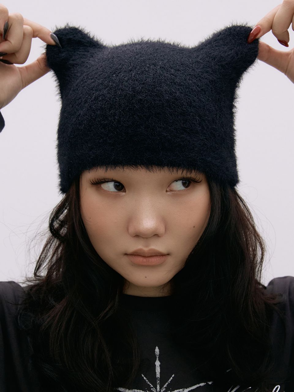 ニットキャップ・ビーニー EXPIRED GIRL Meow Beanie BMY1136 MUSINSA | EXPIRED GIRL Meow Beanie BLACK