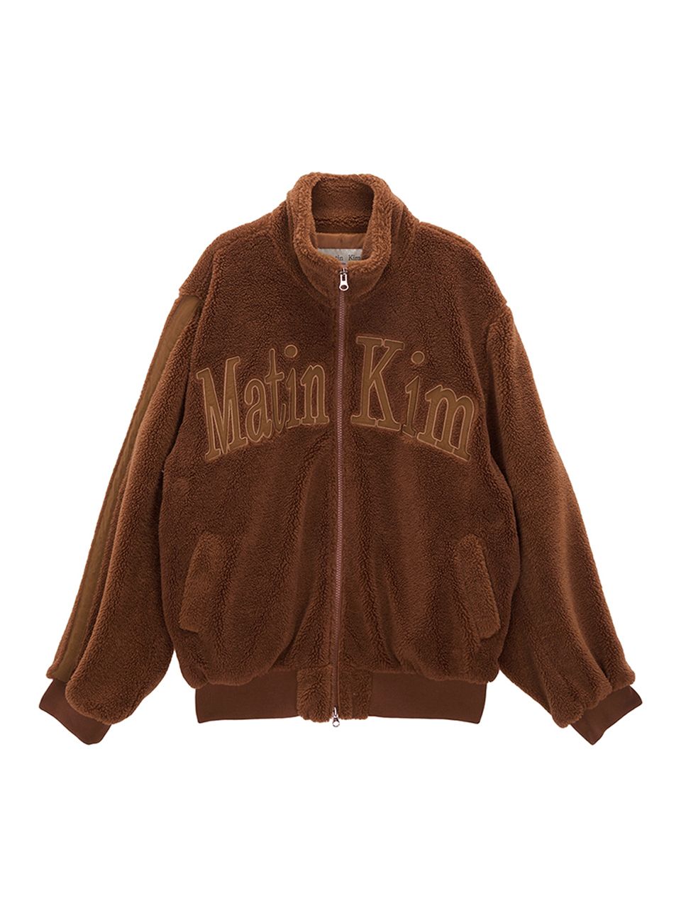 Matin Kim TEDDY FLEECE JUMPER マーティンキム　S MUSINSA公式 | MATIN KIM BACK LOGO FLEECE JUMPER FOR MEN IN BLACK