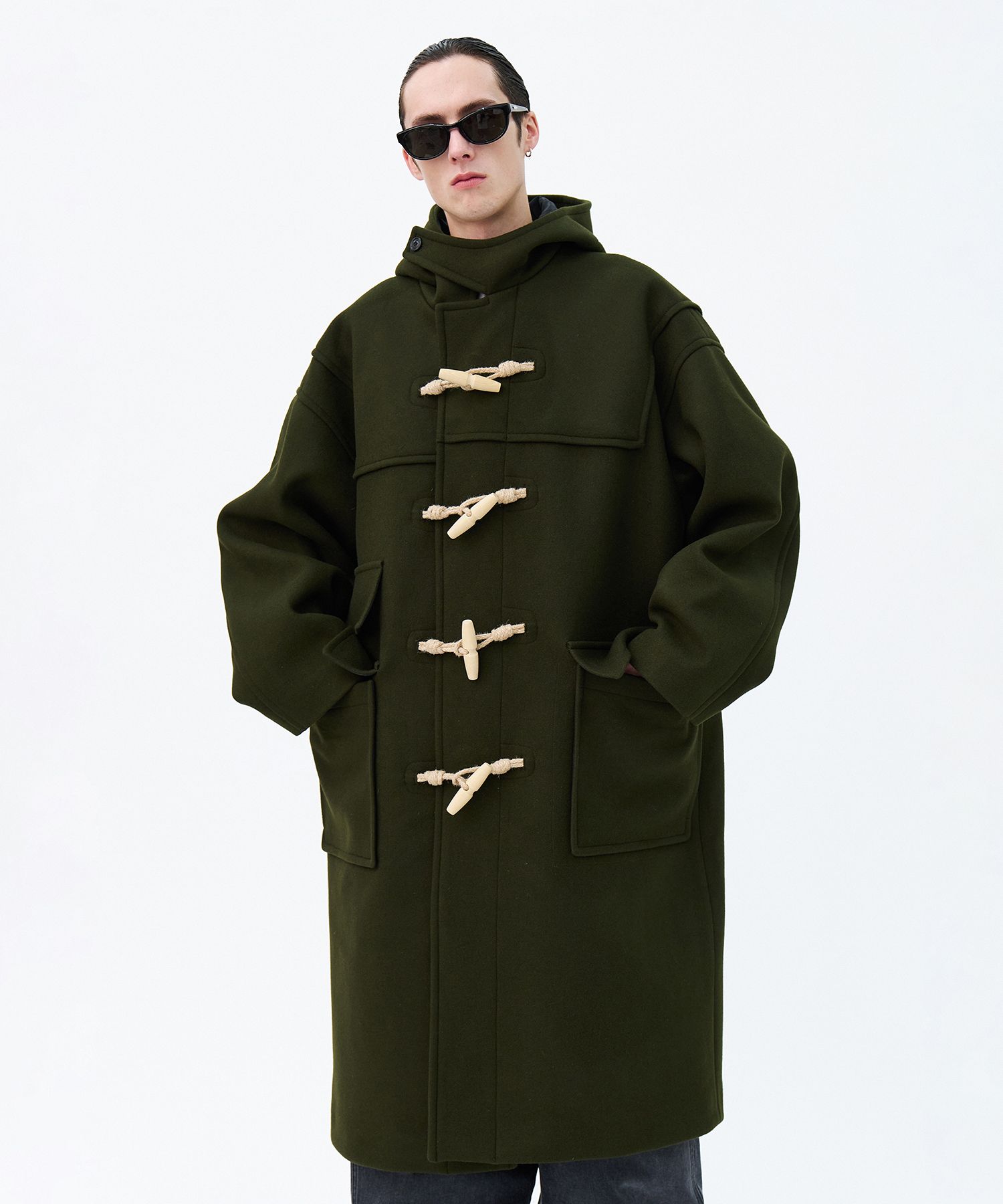OVER MAXI DUFFLE retail COAT